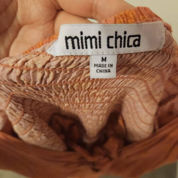 Mini Orange dress with pockets - Picture 6 of 8